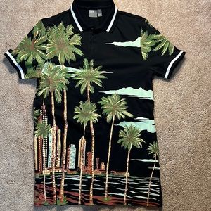 Aso’s Men Palm Tree Shirt - Size Small